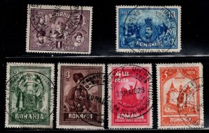 Romania Scott 347-352 Used set