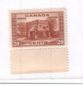 Canada Sc 243 1938 20 c Fort Garry stamp mint NH