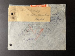 1946 Thailand Cover Bangkok to Jerusalem Palestine Made British Empire