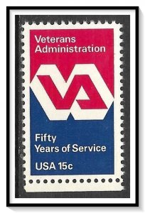 US #1825 Veterans Administration MNH