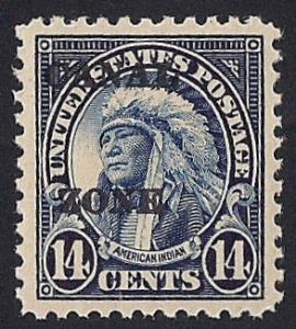 CANAL ZONE 77 14 cents JUMBO Stamp Mint OG NH EGRADED VF 80