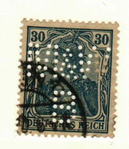 Germany #123 used Perfin