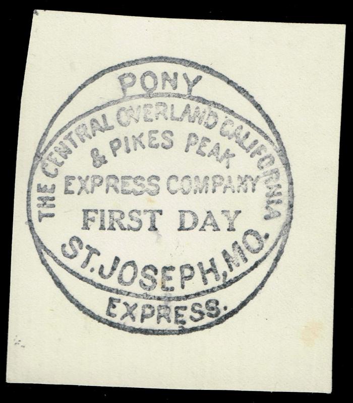 Pony Express Handstamp