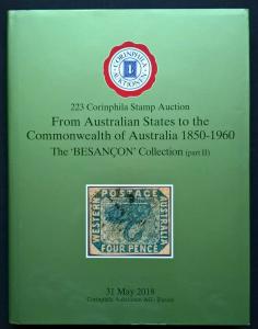 Auction Catalogue AUSTRALIA STATES COMMONWEALTH 1850-1960 BESANÇON Stamps Covers