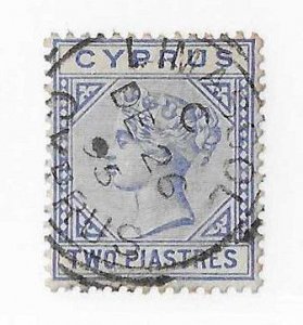Cyprus Sc #22 2pi used with SON Limassol squared circle VF