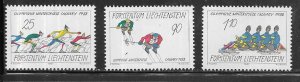 Liechtenstein #865-867  Winter Olymoics 1978  (MNH)  CV $3.10