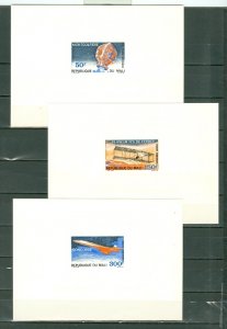 MALI 1969 #C68-70 CONCORDE-BALLOONS  SLECTION STRIP + PROOFS MNH