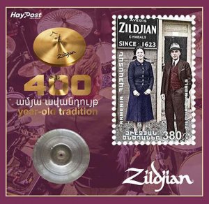 Armenia 2023 MNH** Mi 1375 Zildjian Cymbals musical instrument  shop logotype