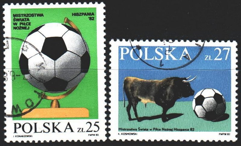 Poland. 1982. 2812-13. Football. USED.