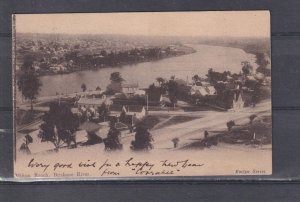 QUEENSLAND, GEORGE STREET, 1904 ppc. Milton Ridge 1/2d. & 1d. to Bavaria.