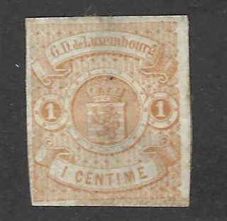 Luxembourg SC#4 Unused w/specs F-VF SCV$175.00...Worth checking out!