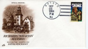 RICHARD WHARTON MANSION,  BATSTO, NJ  1984  FDC10727