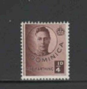 DOMINICA #111 1940 KING GEORGE VI MINT VF LH O.G aa