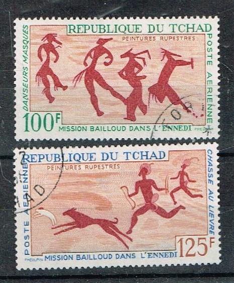 Chad 1967  C38-C39  Used  Rock paintings