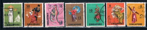 Singapore 86-89;92-3;95 Used Dancers (S0236)