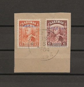 SARAWAK/JAPANESE OCCUPATION 1942 SG J9 & J14a USED Cat £380