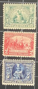 US Stamps-SC# 328 - 330 - MH - CV $212.50