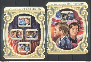 2017 Chad John & Jacqueline Kennedy Usa President #3016-19+Bl703 ** Fd1452