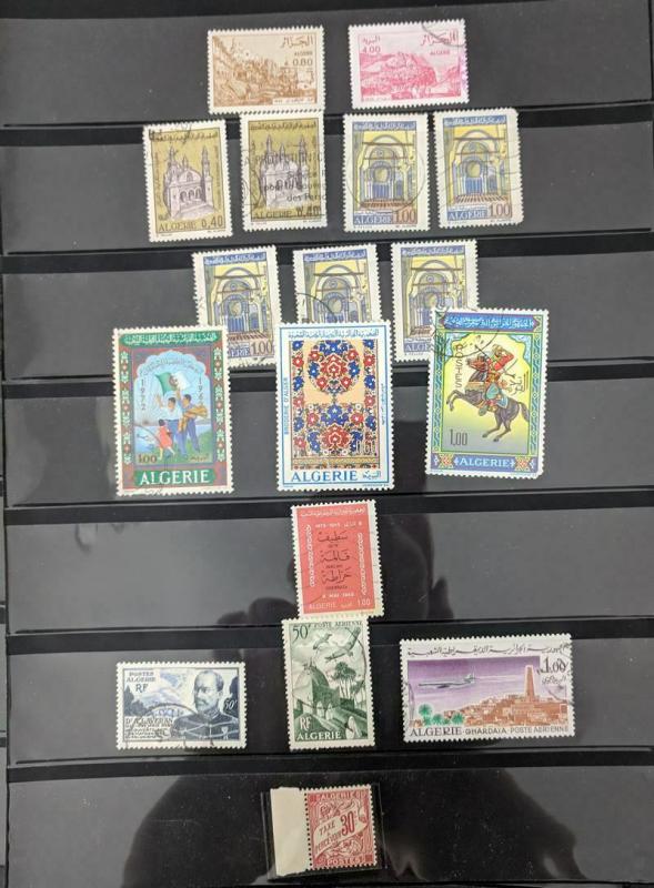 EDW1949SELL : FRENCH COLONIES Old Time Mint & Used collection. Nicely displayed.