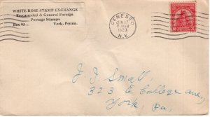 SULLIVAN EXPEDITION - GENESEO, NY  1929  FDC17495