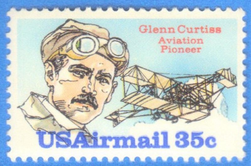 USA  SCOTT #C100 **MNH**   35c  1980   GLEN CURTISS  SINGLE