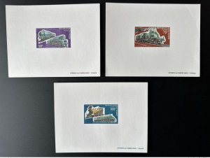 Niger 1974 Mi. 426 - 428 Luxury Proof Locomotive Train Railways