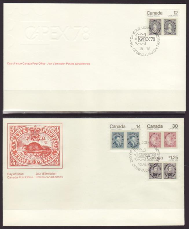 Canada 753-756 Capex 1978 S/2 U/A FDC