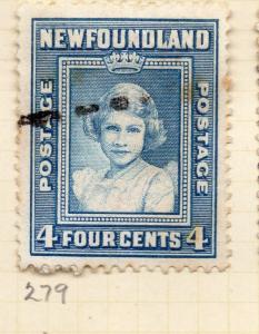 Newfoundland 1941-44 Early Issue Fine Used 4c. 260805