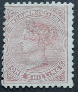 New Zealand 1888 QV One Shilling p12 x 11½ SG 203 mint