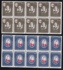 Paraguay # 799-802, Red Cross Centennary, Wholesale lot of Ten, NH