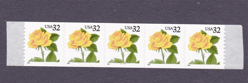 PNC5 32c Yellow Rose SA 7777 US 3054 MNH F-VF