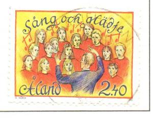 Aland Sc  128 1996 Song Festival stamp used