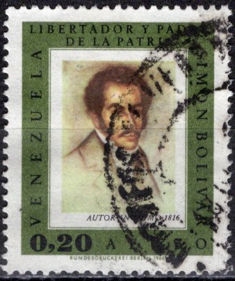 Venezuela 1966; Sc. # C939; Used Single Stamp