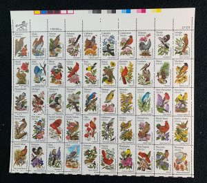 USA - Scott 1953-2002 - MNH Sheet of 50 - 20 cents State Birds & Flowers  - 1981