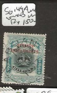 STRAITS SETTLEMENTS  SG149A  25C CROWN LABUAN CDS   VFU     P0111H