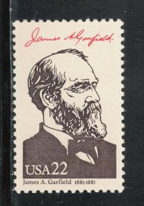 2218b * JAMES A GARFIELD ** President 1881-1881 ** U.S, Postage Stamp MNH