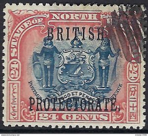 NORTH BORNEO (British Protectorate) 1901 24c Blue & Red-Lake SG138 Cancelled