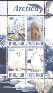 Malawi 2010 - Arctica Animal Fauna Bird Rabbit Bear Stamps