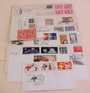 CUBA  FDC 13 DIFF. 1951-1990 CACHET10  are UNADDRESSED