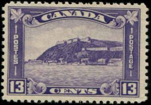 Canada SC# 201 The Citadel at Quebec 13c MNH toned gum, small corner creas