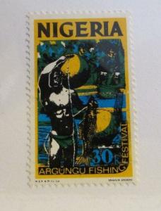 NIGERIA Sc# 303a ** MNH 30k Argungu Fishing Festival  postage stamp cv$10