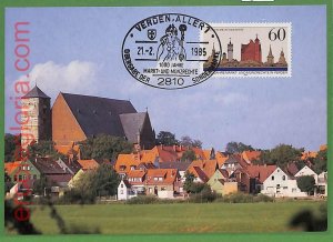 ag7287 - GERMANY - Set of 2 pieces MAXIMUM CARD - 21.02.1985 - Architecture-