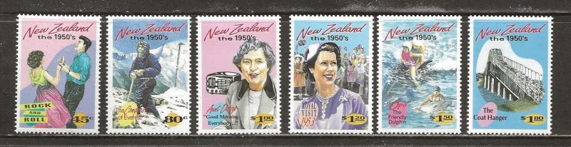 New Zealand Scott catalog # 1199-1204 Mint NH