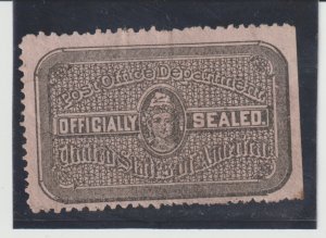 US Scott #OX17 Registered Mail Seal MNG