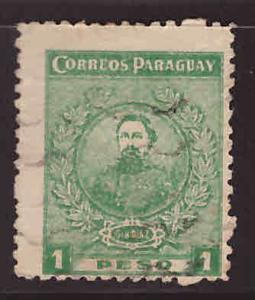Paraguay Scott 259 Used map stamp