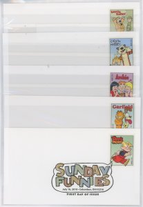 US 4467-4471 Sunday Funnies. Complete set of 5 unaddressed covers.