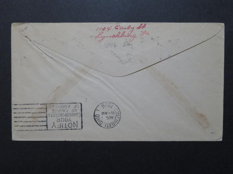 US 1928 Cleveland Oho First Flight Cover - Z8551