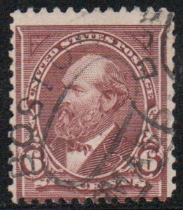 MALACK 256 Fine, Boston cancel, rich color! c3663