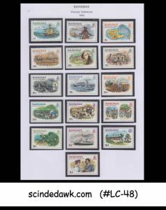 BAHAMAS - 1980 Pictorial Definitives SG#557-72 - 16V MINT NH