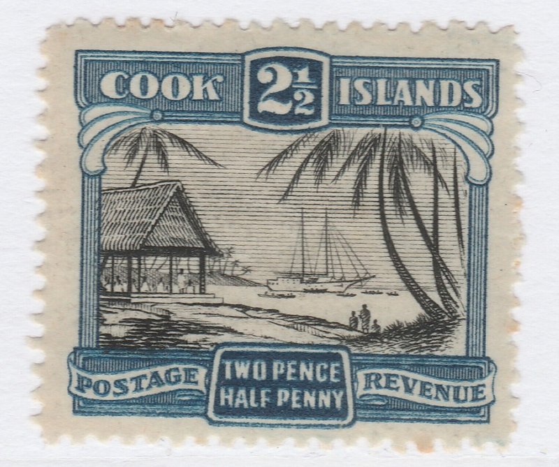 COOK ISLANDS 1932 2 1/2d Perf. 14MH* Stamp A30P16F42023-